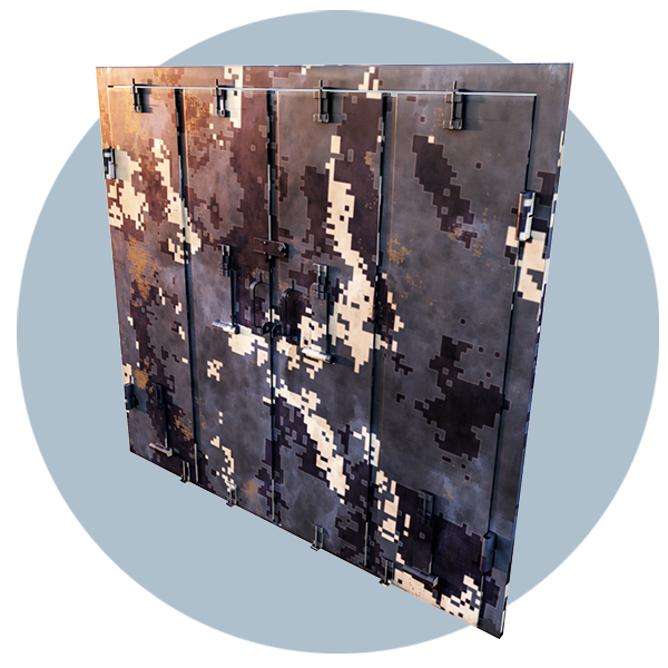 Ставня бронированная складная